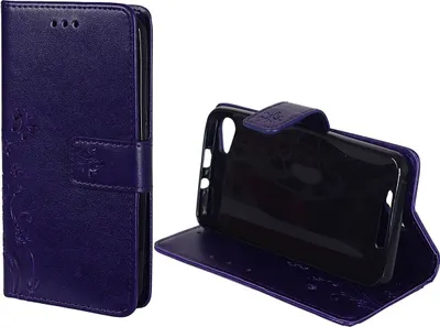 Produktbild von Schutz Hülle Blumen für Handy Wiko Jerry Violett
