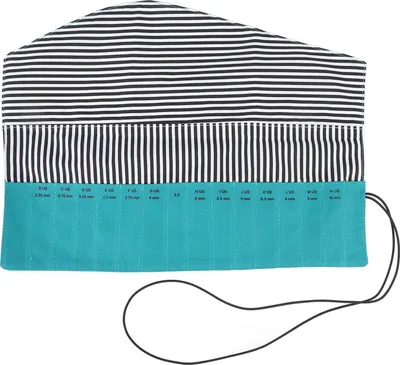 Image de Sac de rangement pour crochets Oxford portable -Tricot -Aiguille -Organisateur avec marquages de taille vert