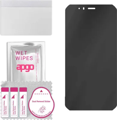 Produktbild von apgo Hybrid Privacy Schutzglas, Matt, kompatibel mit Maxcom MS507, Anti-Spy, toller Ersatz für Hartglas, kratzfester Displayschutzglas, Displayschutz, Full Glue