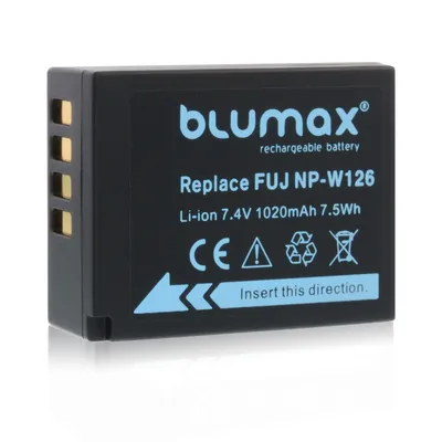 Produktbild von Blumax Akku passend für Fuji NP-W126 -W126s  X-Pro3 X-T30 X-T200 1020 mAh (7,2V)
