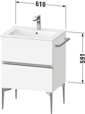 Zdjęcie produktu dla DURAVIT SV46430BD550000 Sivida WTU 610x591x477mm, f. Bodenst.