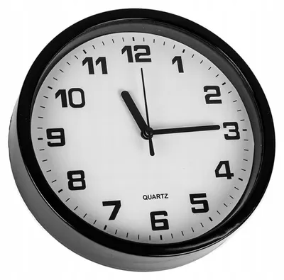 Image de Verk 27067 Horloge murale analogique 20 cm noir