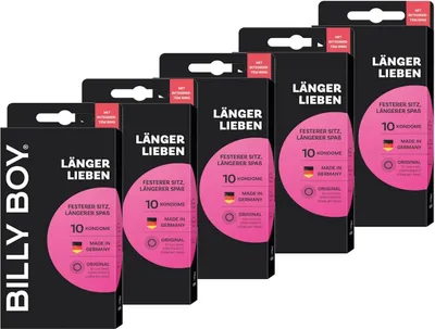 Produktbild von BILLY BOY Länger Lieben 50 Stück – 52 mm Delay Kondome