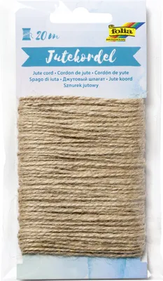 Produktbild von folia Jutekordel 20 m natur aus 100% Jute