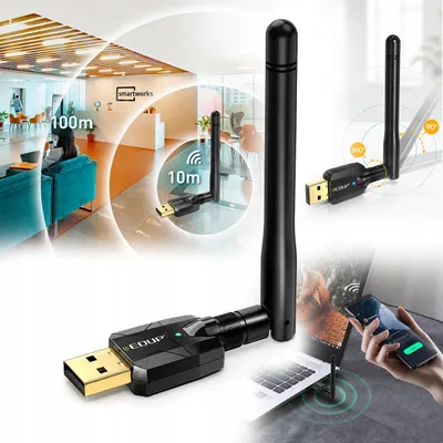 Zdjęcie produktu dla Nadajnik EDUP EP-3536 bezprzewodowy USB Bluetooth 5.1 Antena 100m