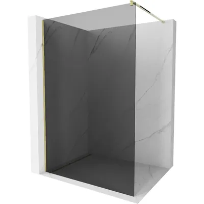 Obrázek produktu pro Mexen Kioto sprchová zástěna 140 x 200 cm, Grafitově černá 8 mm, Zlatá - 800-140-101-50-40