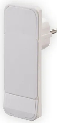 Immagine prodotto di NVB 104553 Spina piatta con contatto di protezione, plastica, bianca