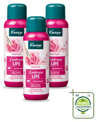 Productafbeelding van 3 x Kneipp Baddouche Embrace Life – Anti-aging verzorging – 400 ml - Grote verpakking - 3 stuks