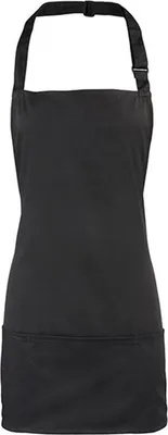 Produktbild von Premier Workwear PR159 | Colours 2 in 1 Apron 60x62 cm - Farbe: Black - Größe: 60 x 62 cm