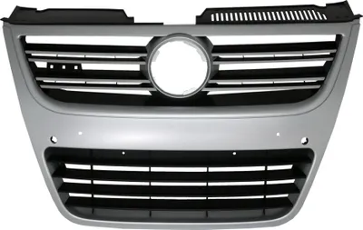 Produktbild von Kühlergrill vorne Für VW Passat 3C 2007-2010 Silber Aluminium Look.