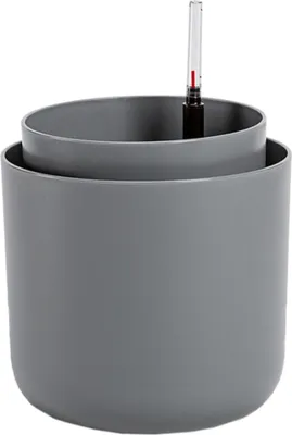 Zdjęcie produktu dla Plastia doniczka samonawadniająca Tolita - szara z recyklingu 16 cm