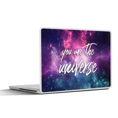Produktbild von MuchoWow® Laptop Aufkleber Sticker Cover Weltraum - Zitat - Sterne - Jungen - Mädchen - Kinder 30x21 cm - Sticker für Laptop - Selbstklebend