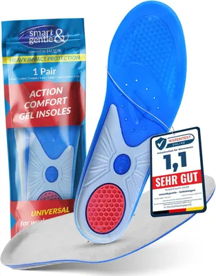 Produktbild von smart&gentle Premium Geleinlagen für Schuhe – Sport & Alltag – Gr 44 / 45