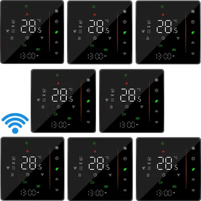 Obrázek produktu pro 8X WiFi digitální LCD pokojový termostat Thermostatr pro 5A vodní topení podlahové vytápění týdenní programovatelné ovládání APP hlasové ovládání