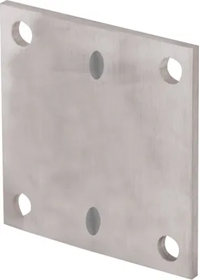 Produktbild von Ankerplatte eckig Edelstahl
