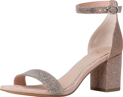 Produktbild von Marco Tozzi GMK Damen Sandalette Fashionsandale Sandale Hochzeit Paduli, Größe:EUR 37, Farbe:Rosa (Rose Metallic)