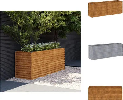 Obrázek produktu pro vidaXL Zvýšený záhon 196x50x69 cm Corten ocel - Květináče a květináče