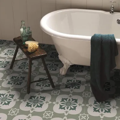 Productafbeelding van Zelfklevende vloertegels - Antislipfolie - PVC - Geschikt voor keuken/badkamer - Milieuvriendelijk - Eenvoudig aan te brengen - Vinylvloer