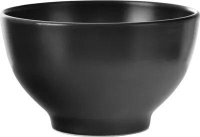 Produktbild von Orion Suppenschüssel Salatschüssel Keramikschüssel für Müsli Snacks schwarz mikrowellengeeignet ALFA 600 ml