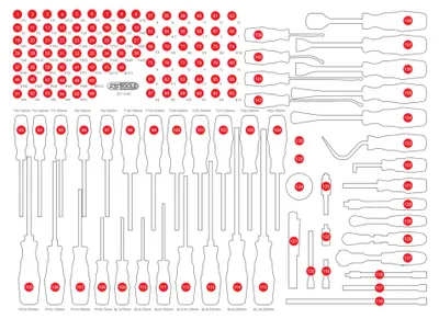 Produktbild von KS TOOLS Leere Schaumstoffeinlage zu 821.0142 ( 821.0142-97 )