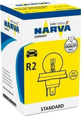 Zdjęcie produktu dla 1x NARVA R2 (Bilux) Żarówka świateł drogowych 12 V 45/40 W P45t-41 Halogen 492113000