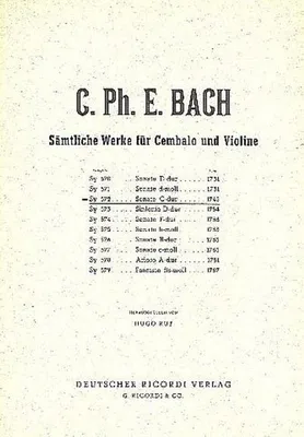 Produktbild von Sonate C-Dur für Cembalo(Klavier) und Violine