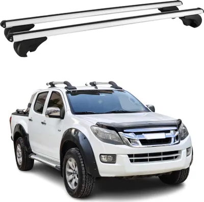 Produktbild von Dachträger Grundtäger für Isuzu D-Max 2012-2025 75kg Aluminium Silber 2 tlg