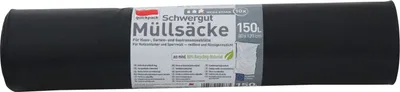Produktbild von 12x 10er Rolle Sperrmüllsack 150L 80x120cm schwarz stabile Abfallsäcke
