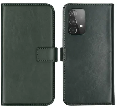 Imagen del producto de Funda de Cuero Auténtico tipo Libro para Samsung Galaxy A52(s) (5G/4G) - Verde