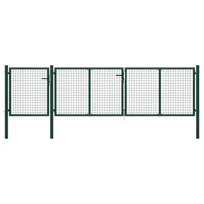 Produktbild von Gartentor Stahl 400 x 100 cm Grün