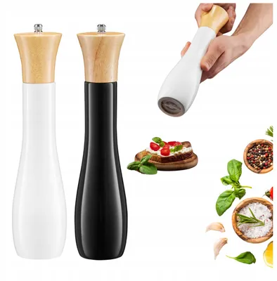 Produktbild von Ambition Salz- und Pfefferstreuer Set Keramik mit Holz