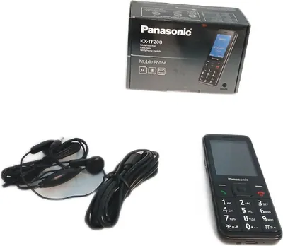 Image de Panasonic KX-TF200 téléphone mobile 6,1 cm (2.4") 98,7 g Noir Téléphone de fonction