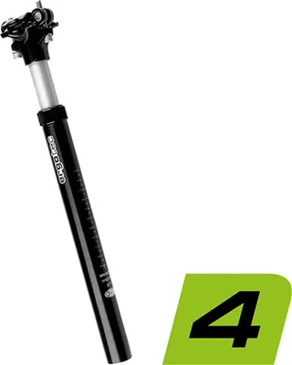 Image de Tige de selle Ergotec à suspension SP-7.0 aluminium Ø=272mm L=350mm noir