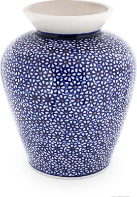 Produktbild von Original Bunzlauer Keramik 2,3L Vase "Emma" 19,7cm Baluster Blumenvase, Nachbildung 120
