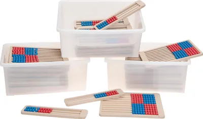 Produktbild von Betzold treeNside-Rechenrahmen-Set für Klasse 1 und 2, Farbe: rot/blau