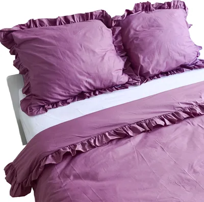 Obrázok produktu pre Obliečka Na Vankúš S Ozdobným Volánom 70X80 Cm Retro Ružová