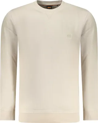 Produktbild von Beiges Herren Langarm-Sweatshirt mit Stickerei & Applikation