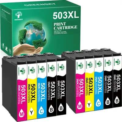 Produktbild von ️GREENSKY 10er 503 Druckerpatronen ersetzen für Epson 503XL 503 XL kompatibel zu Epson ️Workforce WF-2960 2965DWF, Expression Home XP5200 XP5205