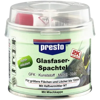 Produktbild von Presto Prestolith 2K Polyester Glasfaserspachtel mit Härter 250g