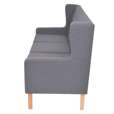 Produktbild von vidaXL 3-Sitzer Sofa Stoff Grau