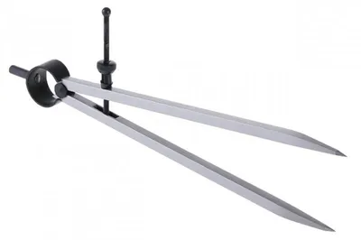 Produktbild von Präzisions-Federzirkel mit Sicherungsmutter, 200 mm, für technische Zeichnungen