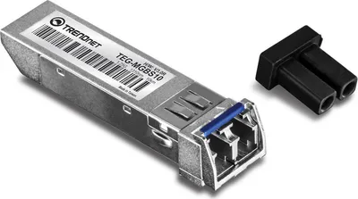 Produktbild von Trendnet TEG-MGBS10 Mini-GBIC Single-Mode LC Module , 1250 Mbit/Sek, IEEE 802.3z, 3.3 V, SMF