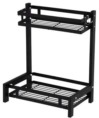 Immagine prodotto di HowHomely - Porta spezie da cucina, organizer a 2 livelli, 30x22x40 cm, porta spezie per cucina, decorazione