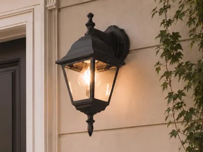 Produktbild von LED Außenwandleuchte, nostalgische Wandlaterne Fassadenbeleuchtung Hauswand 34cm
