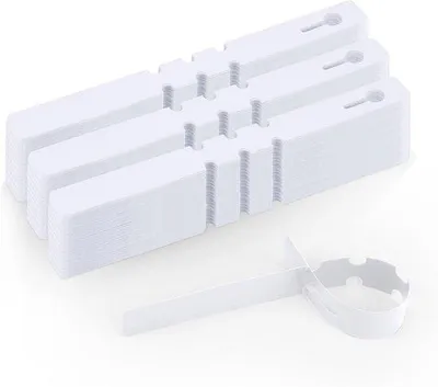 Produktbild von 300 Pflanzschilder für Obstbäume, 2 x 21 cm, zum Aufhängen, für den Garten, weiß, aus Kunststoff