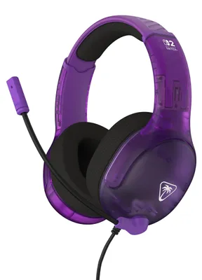 Produktbild von Turtle Beach Airlite Fit Kabelgebundenes Gaming-Headset – Offiziell für Nintendo Switch 1 und 2 lizenziert, robust, leicht, Violett, Kabelgebunden, 20 - 20000 Hz, Gaming, 228 g, Kopfhörer, Schwarz, Violett