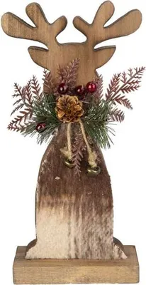 Produktbild von Standdeko - Rentier - braun - ca. 13 x 5,5 x 26 cm
