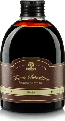 Produktbild von Schnelltrocknende Schreibtinte mit gleichmäßigem Tintenfluss, Farbe Pinie, 250 ml Flasche