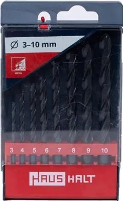 Zdjęcie produktu dla Haushalt Hss Twist Drill Set 8Pcs Black
