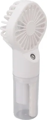 Obrázok produktu pre Prenosný ručný hmlový ventilátor USB Nabíjateľný vodný rozprašovací hmlový ventilátor so 4 rýchlostnými stupňami biely